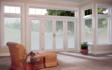 Cornerstone provia French Door With Blinds